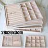 UK Velvet Jewelry Display Organizer Storage Necklaces Earrings Ring