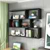 7 CUBE RECTANGLE WALL MOUNTED SHELVES FLOATING SHELF BOOKCASE HANGING BOOKSHELF