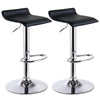 1/2x Bar Stools Kitchen Breakfast Gas Lift Chair Barstools PVC Leather Metall