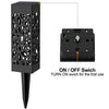 Solar Powered Garden Post Lights Waterproof LED Outdoor Yard Path Lighting UK