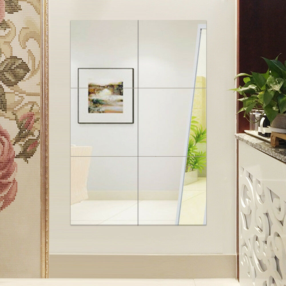 13x18cm Wall/Tile Mirror - Small Stick-On Mirror - 3M Adhasive Mirror  5x7inch