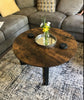 Round Industrial Coffee Table Vintage Retro Style Side End Furniture Iron Legs