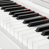 ♬ White Mustar Digital Piano 88 Semi Weighted Keys 3 pedals Wooden Stand LCD