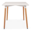 Nordic Style Square Dining Table 80x80 cm White Minimalist Design