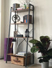 Vintage Industrial Bookcase Tall Display Storage Shelving Unit Furniture Stand