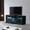 Modern TV Unit Cabinet Stand LED Light High Gloss Doors and Matt body Storage