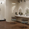 Hollywood Vanity Make Up Mirror with Lights 18-LED Tabletop Wall Metal 80x62cm