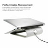 Ergonomic Tilted Laptop Stand Riser Aluminum Alloy Cooling Holder Ventilated UK