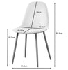 2 Designer Style Dinner/Dining Chairs Modern Kitchen Seat Pair Velvet Fabric