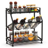 Kitchen Spice Rack Storage Organizer Condiment Storage Cabinet Shelf 3 Tier UK