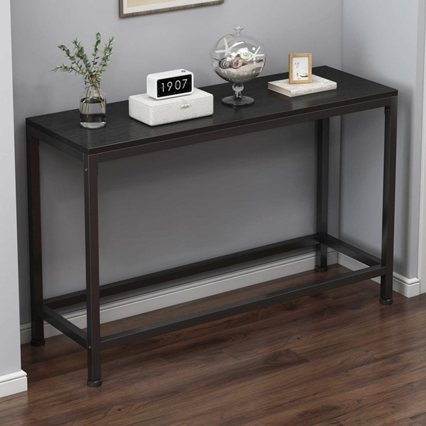 End Table Shelf Console Table Side Storage Wooden Hall Desk Living Room Hallway
