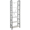 6Tier Ladder wood Shelf Storage Shelving Unit Bookcase Corner Rack Display Stand