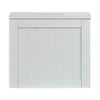 WHITE WOODEN SLIMLINE BATHROOM STORAGE UNIT LAUNDRY TOILET CLEANING TIDY BOX