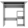Small Computer Desk Gloss Grey Laptop Writing Dressing Table Workstation PC Unit