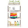 Metal Tube Storage Rack/Shelving Unit Book Shelf Kitchen/Office Unit Stand 4 Tie