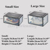 UK 1/3/5PCS Large PP Shoe Box Sneaker Display Collection Stackable For AJ&Jordan