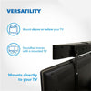 Adjustable Universal Soundbar Bracket Holder Mount Under or Over TV Fits Any TV