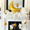 60Pcs Moon Star Balloon Set for Muslim EID Mubarak Festival Home DIY Decor