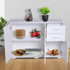 White High Gloss Sideboard Large Modern Storage Cabinet Buffet Cupboard Kitchen