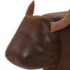 Brown Bull Animal Stool Footstool Faux Leather Ottomans Kids Toy Gift Lovely