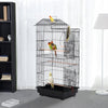 Extra Large Metal Bird Parrot Cage Birdcage for Canary Budgie Cockatiel w/ Stand