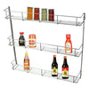 3 TIER SPICE HERB JAR RACK HOLDER FOR KITCHEN DOOR CUPBOARD & WALL STORAGE UNIT