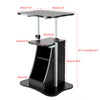 Movable Laptop Computer Desk Table w/ Storage Compartment Height Adjustable