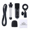 Microphone Mic Kit Jack Condenser Studio Tripod Stand For PC Laptop Recording KT