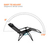 2X ZERO GRAVITY CHAIR SUN LOUNGER OUTDOOR GARDEN FOLDING RECLINING W/HOLDER