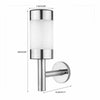 Stainless Steel Solar LED Wall Lights Fence Door Security Lamp Outdoor Garden