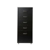 Office Metal Filing Cabinet Cupboard Drawer Unit on Castors Cabinet 5 Drawers UK