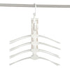 8 In 1 Reversible Folding Clothes Plastic Hanger Non Slip 360 Degree Swivel Hook