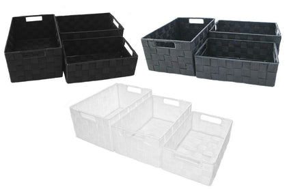Large Storage Baskets, Set of 3, Bathroom, Bedroom, Shelves, Toy Organisers