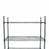 4 Tier Heavy Duty Steel Wire Rack Shelf Kitchen Storage Shelving Unit w/ Wheels