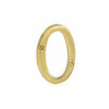 Securit Large Solid Brass Door Numbers 3"/75 mm Polished House Flat Apartment