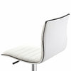 HOMCOM Armless Mid-Back Adjustable Office Chair with 360 Swivel Ergonomic White