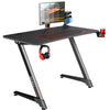 Dripex Gaming Desk Computer PC Laptop Table Ergonomic Headphone Hook Cup Holder