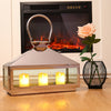 Stainless Steel Lanterns Clear Candle Holder Hanging/Free Standing Lamp Decorate