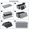 Folding Storage Ottoman Bench Flipping Lid Footstool Large Toy Storage Box
