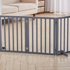 Free Standing Pet Dog Fence 3/4 Panel Folding Barrier Indoor Outdoor Safety Gate