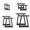 2pcs Industrial Steel Table Legs Box Trapezium X Shape A Frame Bench Coffee Desk