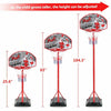 Portable Basketball Backboard Hoop Net Set Outdoor Basketball Stand with Ball UK