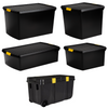 Large Plastic Storage Box with Lid Home Under Bed Office Stackable Container