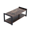 Industrial Wooden Shoe Bench 2-Tier Shoes Storage Rack Seat TV Stand Table Shelf