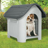 Plastic Dog House Kennel Outdoor Indoor Weatherproof Pet Animal Home Shelter