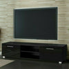 Modern TV Unit Cabinet Stand Black High Gloss Drawers 120cm for 50" 55" 65" TV