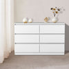 White Modern Bedside Table Cabinet Chest of Drawers 2 3 4 5 6 Drawer Bedroom