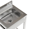 Commercial Single Bowl Catering Sink Stainless Steel Kitchen Stand Wash Unit