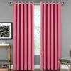 Thick Thermal Blackout Curtains Pair of Eyelet Ring Top Ready Made Curtain Panel