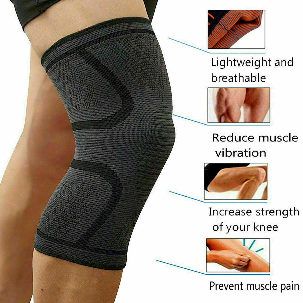 Knee Support Compression Sleeve Brace Patella Arthritis Pain